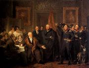 PIENEMAN, Jan Willem. The Triumvirate Assuming Power on behalf of the Prince of Orange, 21 November 1813 Spain oil painting artist